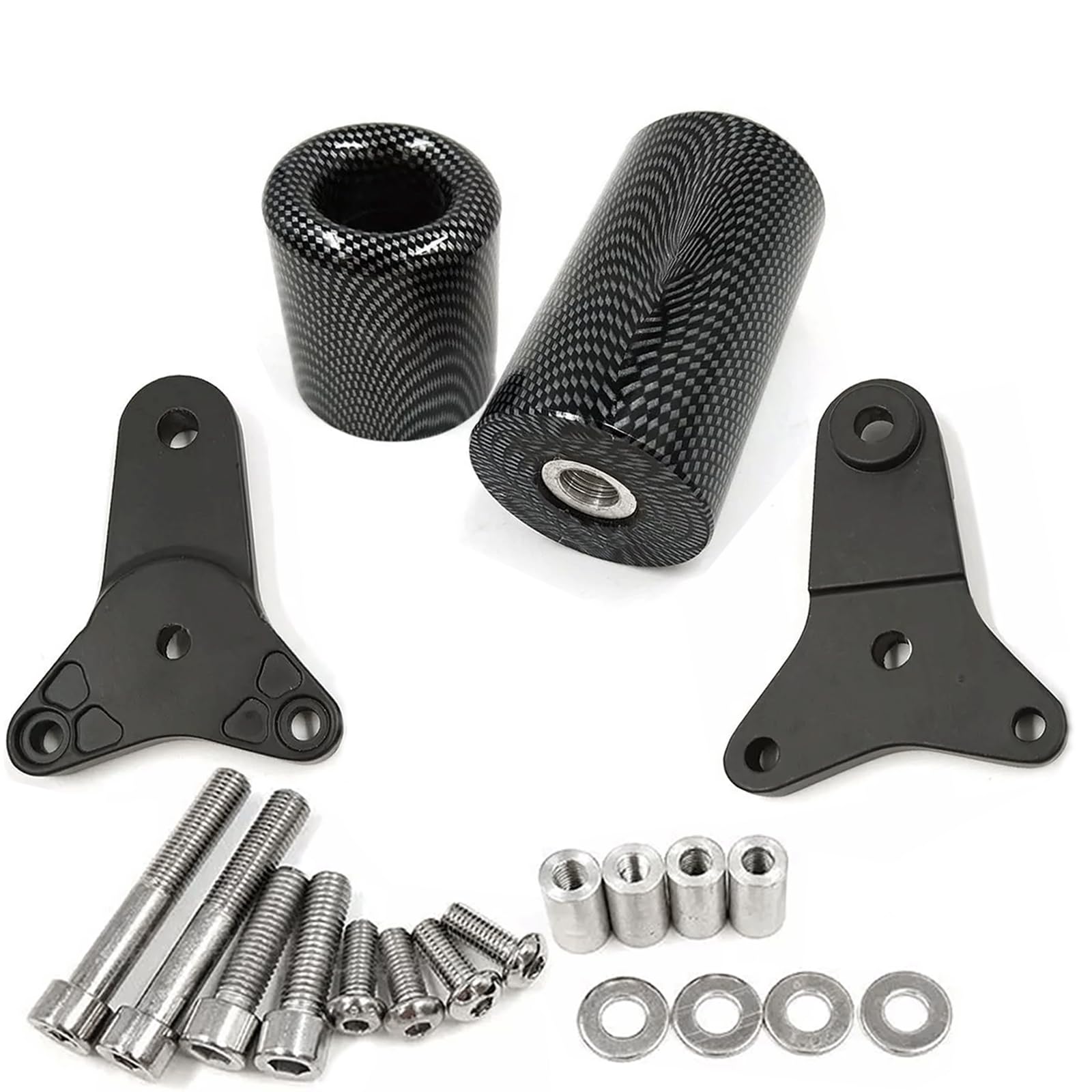 Close-up of VPZMT Delrin material on frame slider for GSXR-600/750