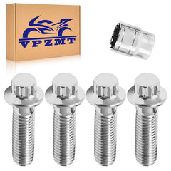 VPZMT front brake caliper bolts, M10x1.5, four-pack for Harley, precise fit