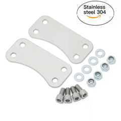 Black finish fender riser kit with hardware for quick installation