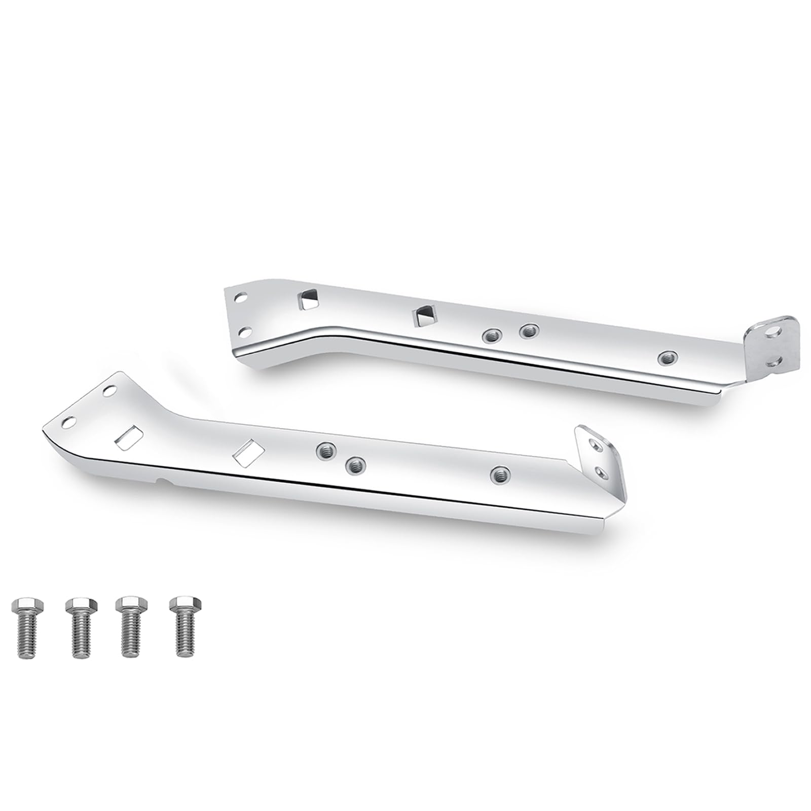 VPZMT heavy-duty steel saddlebag brackets for Harley Touring provide durable load support.