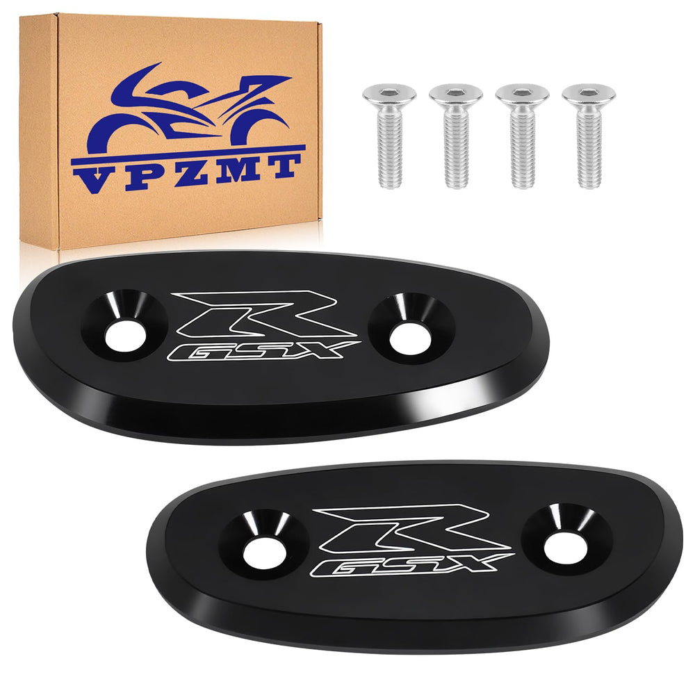 VPZMT mirror block-off base plate for Suzuki GSXR 600 offers secure fit and clean aesthetics