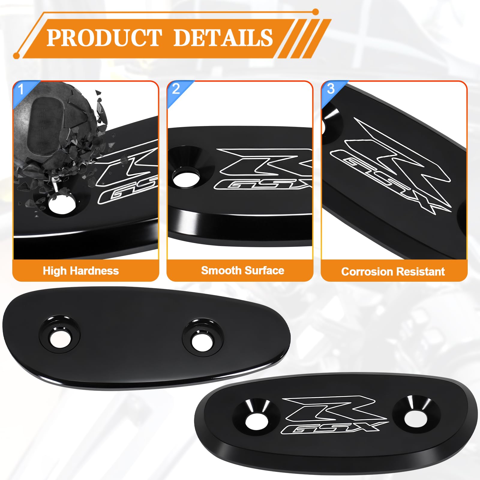 VPZMT pair of block-off plates kit for Suzuki sportbikes includes two pieces