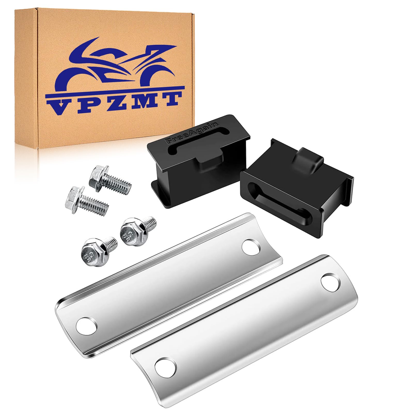 VPZMT road-touring muffler bracket in use suggests better vibration dampening