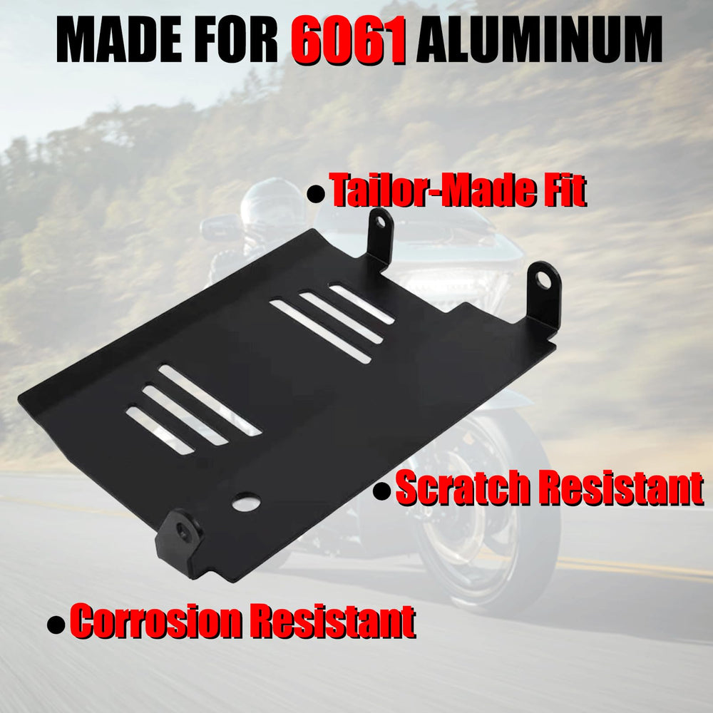 VPZMT skid plate protects water line and wiring between frame and radiator on 2024+ models