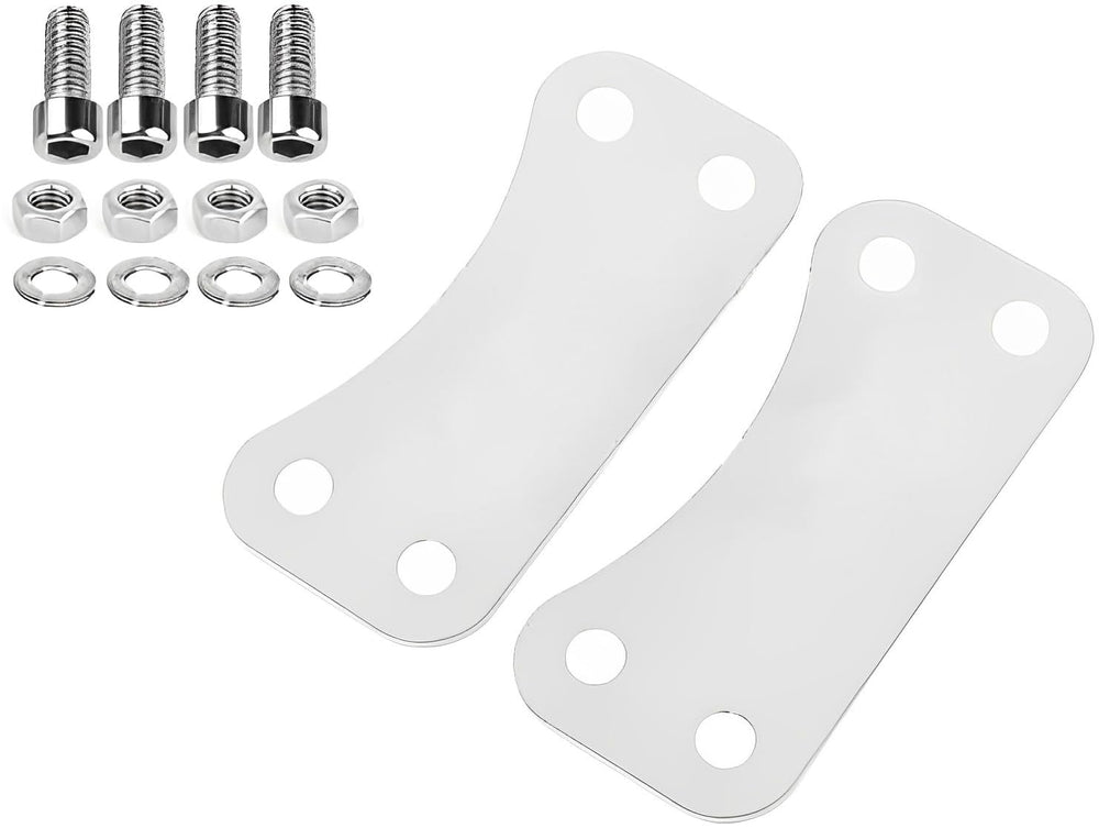 Stainless steel VPZMT fender riser kit highlighting robust construction