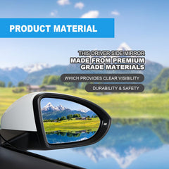 Vrasly heated glass in rain showing clear surface visibility.