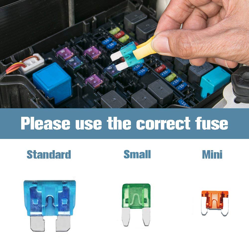 Vrupin molded case with locking snaps keeps fuses secure and organized