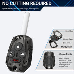 Vruwcey upgraded fob case with five-screw design for stronger durability.
