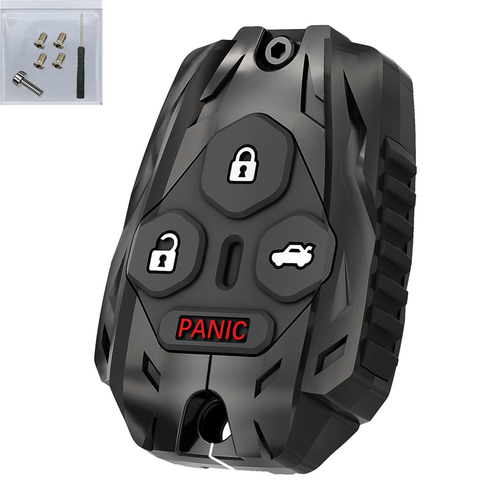 Vruwcey zinc alloy key fob shell with metallic finish for Honda models.