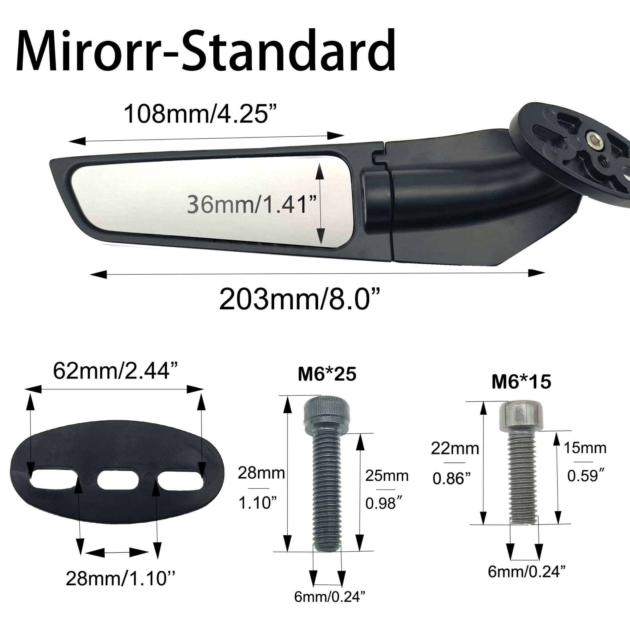VRWEARE mirrors compatible with Honda CBR series for confident rides.
