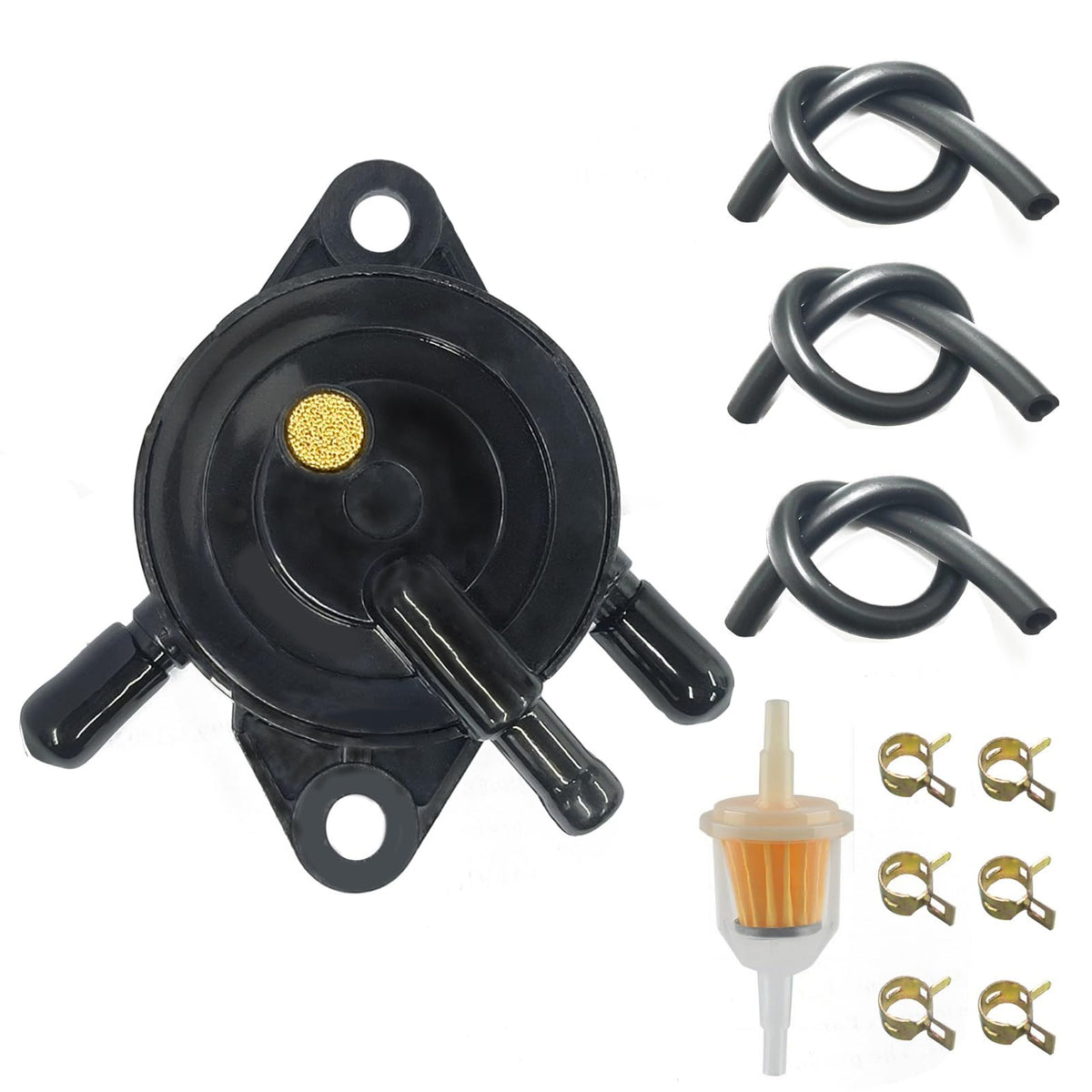 VRWEARE fuel pump with filter for steady fuel flow in lawn equipment