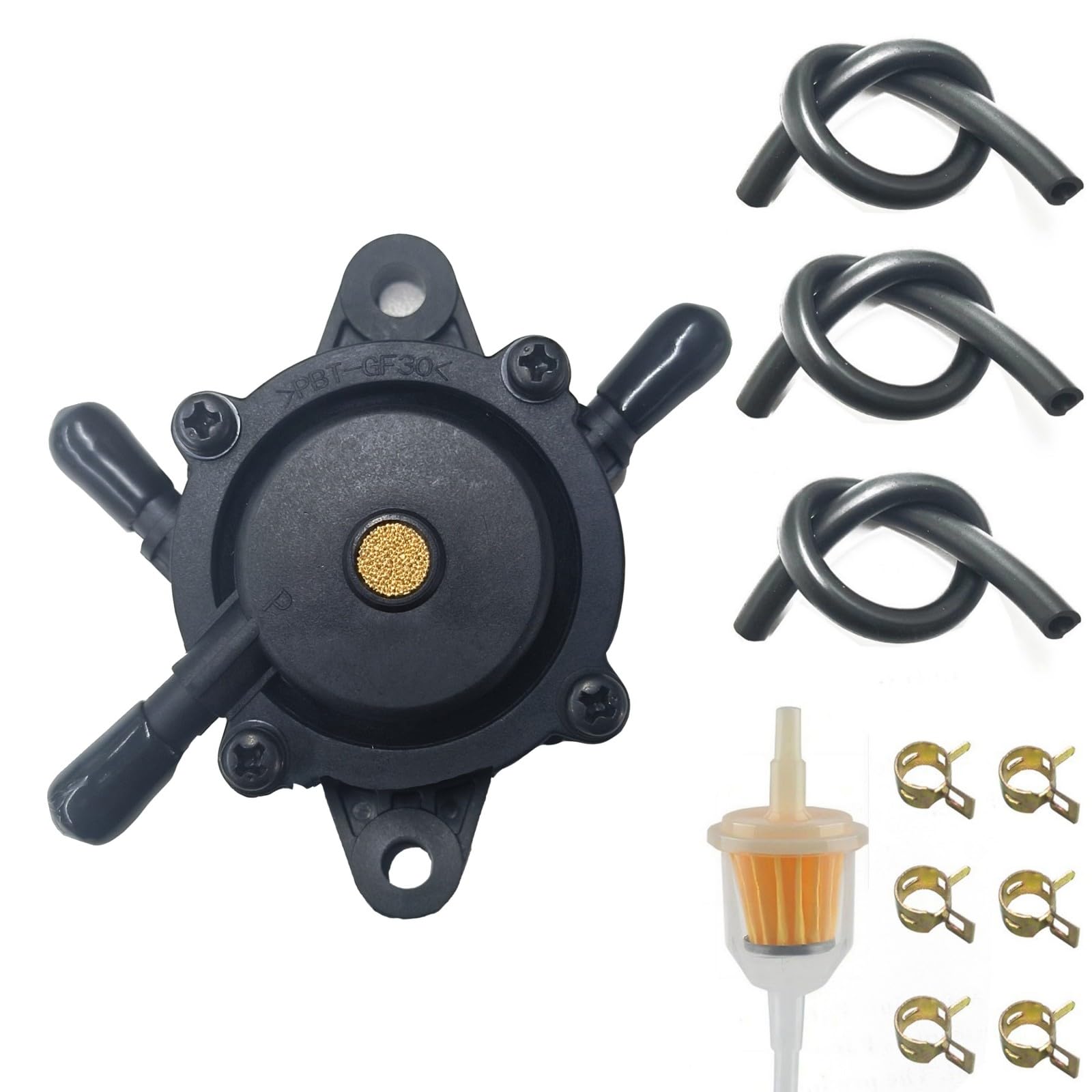 VRWEARE fuel pump with filter for Toro riding mower ensures clean fuel delivery.