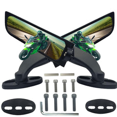 VRWEARE large wing mirror for Ninja 300-400 widens rear visibility for safer riding