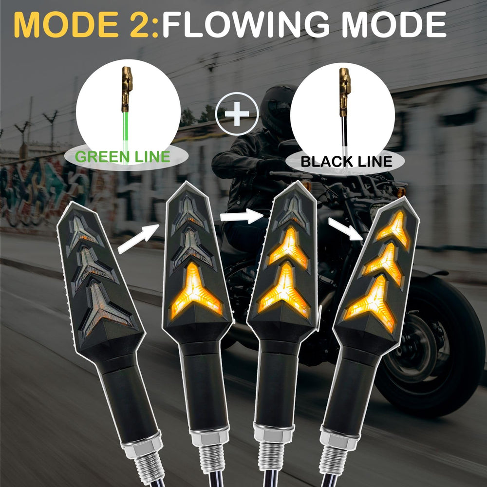 VRWEARE LED turn signal front right boosts roadside awareness on motorcycles.