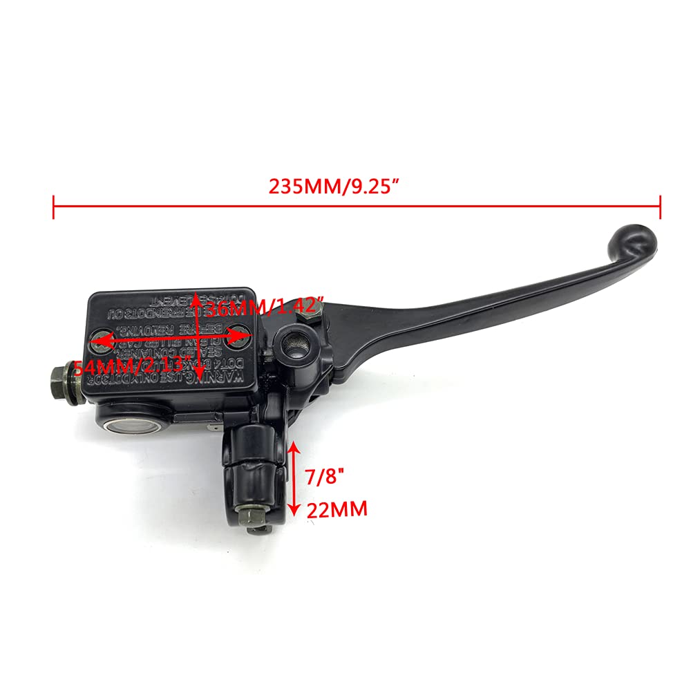 VRWEARE packaging includes one brake master cylinder assembly