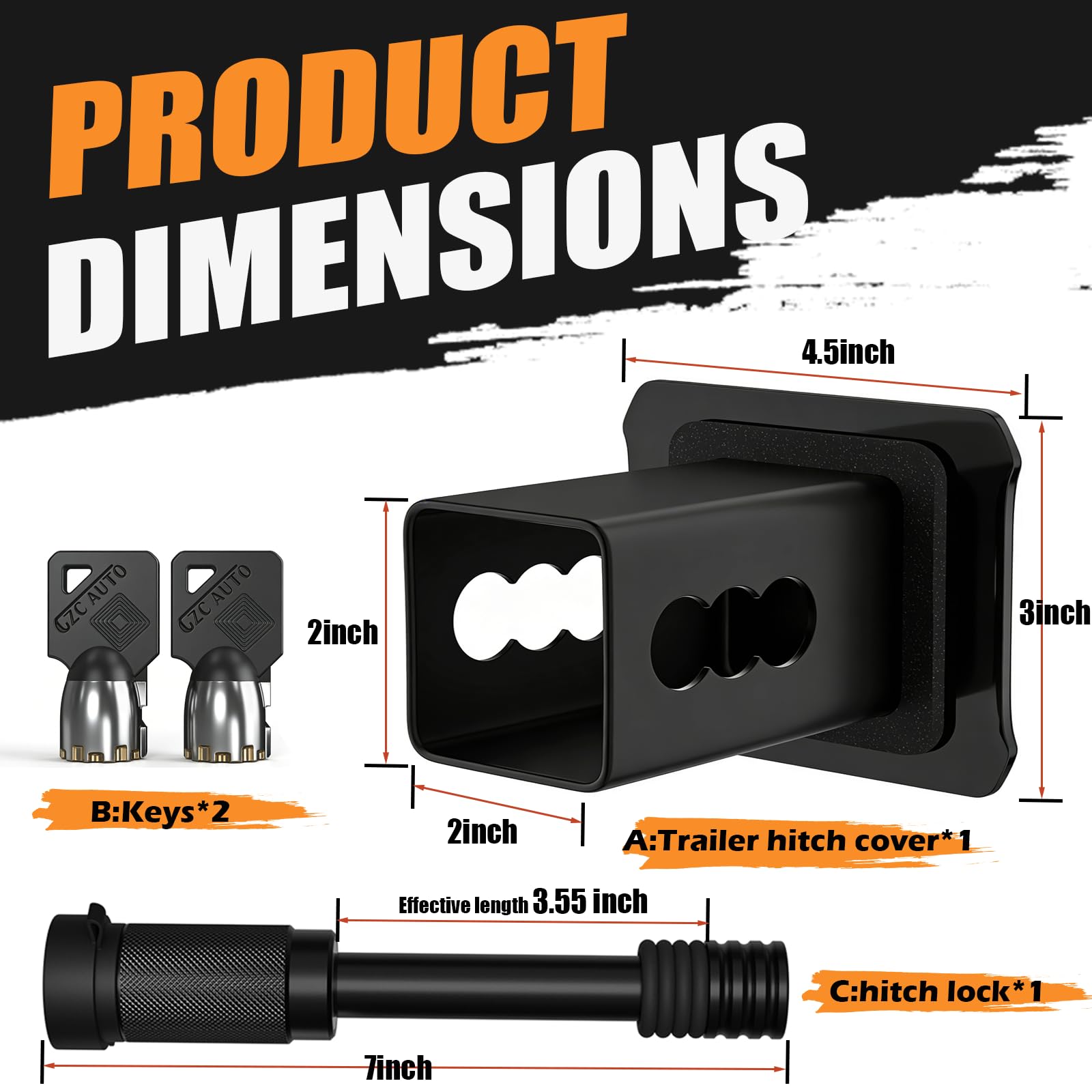 VRXSOND Two keys included for easy access and replacement.