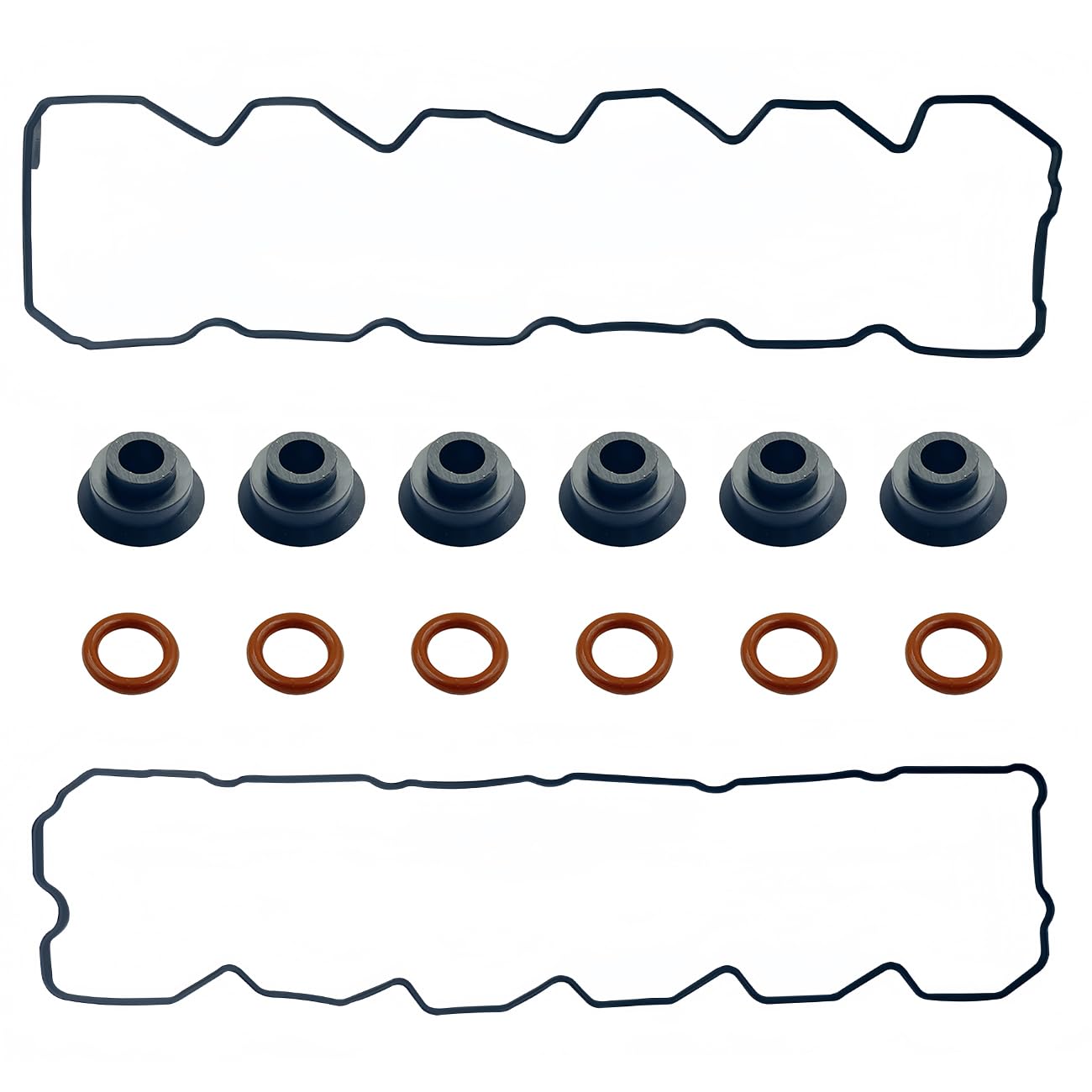 Vrytos upper valve cover gasket seals Cummins ISB engines, preventing oil leaks.