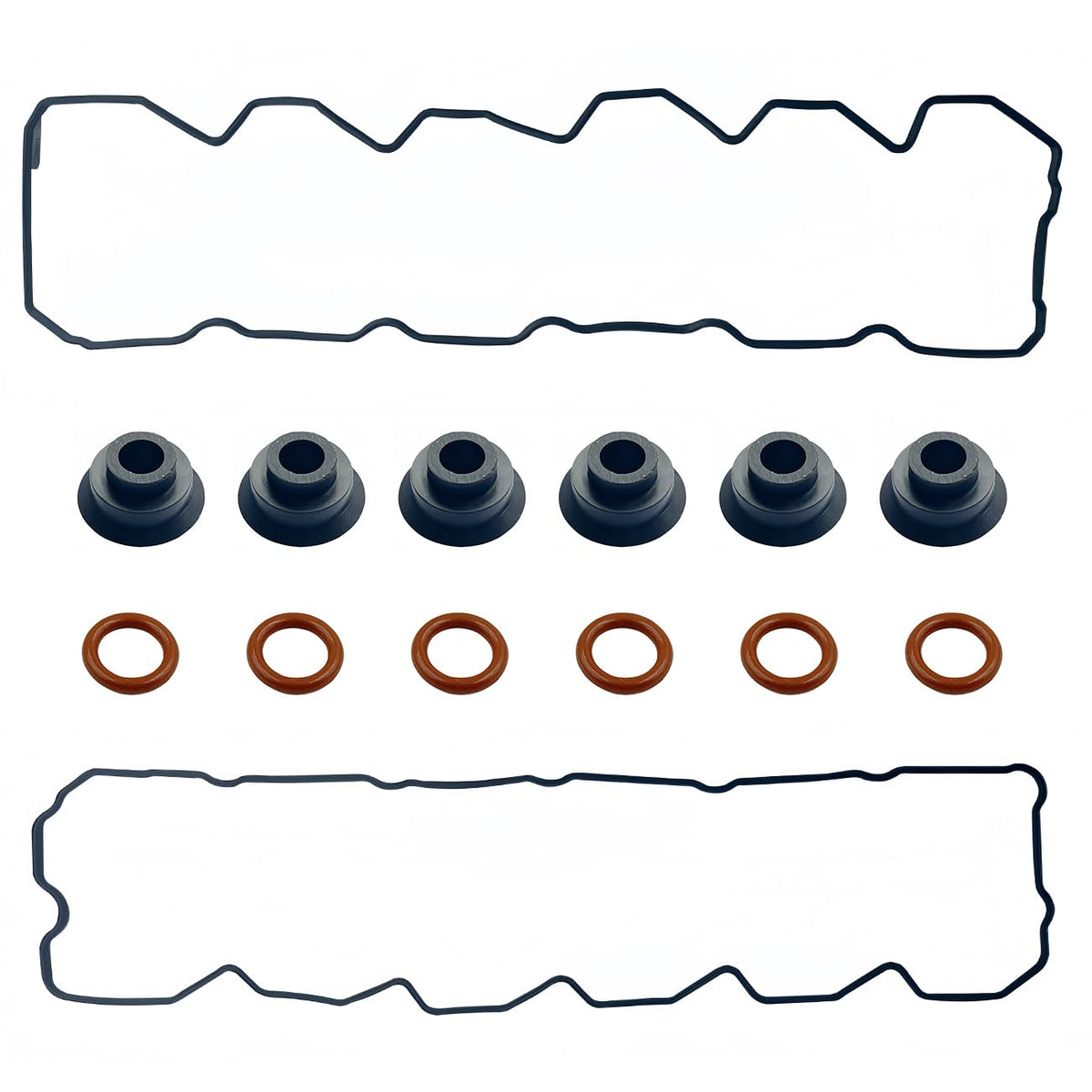 Vrytos upper valve cover gasket seals Cummins ISB engines, preventing oil leaks.