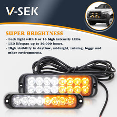 V-SEK surface-mount light installation on a vehicle grille.