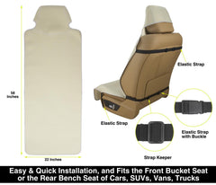 Airbags-compatible design ensures safe seating with VSHIELD seat cover.