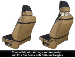 VSHIELD neoprene seat cover airbag-compatible design preserves seat safety features
