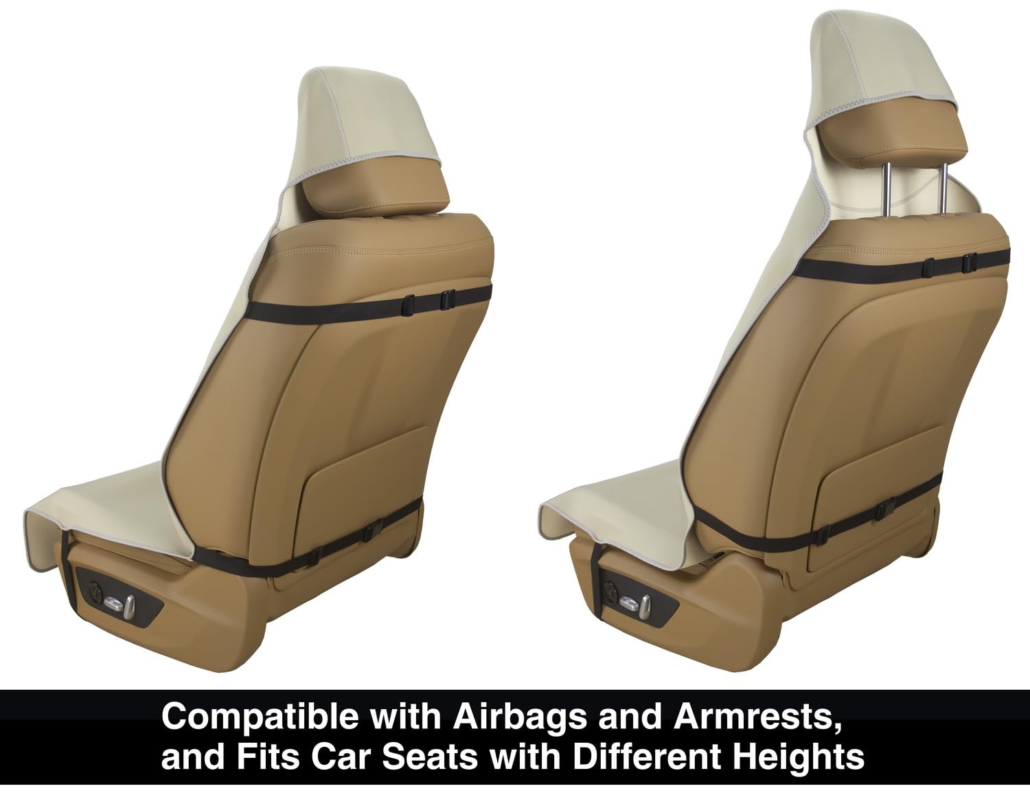 Anti-slip backing keeps the VSHIELD seat cover in place during driving.