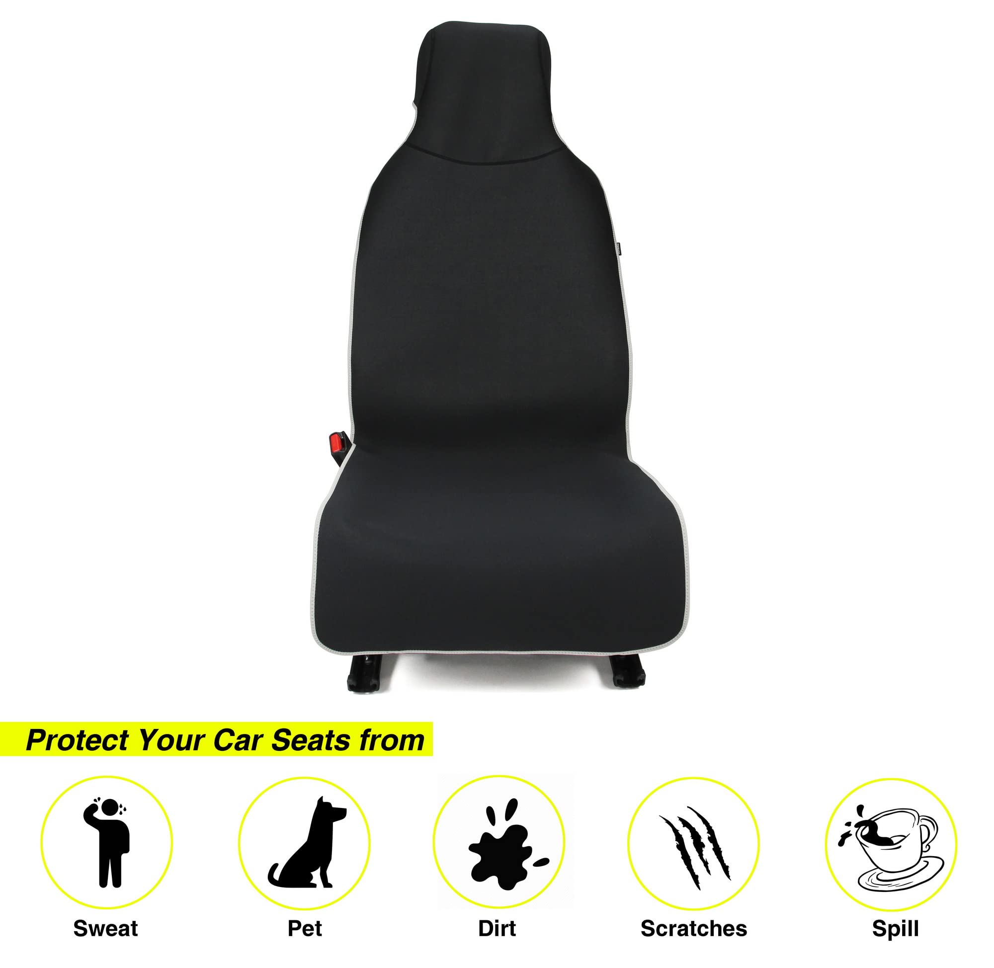 VSHIELD neoprene seat cover rear bench guards against dirt and pet hair