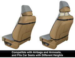 VSHIELD universal-fit neoprene seat cover adapts to most cars and trucks.