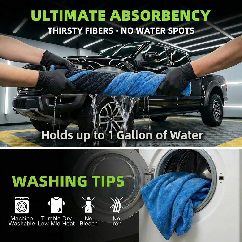 VSSOC car detailing setup with color-coded towels for workflow