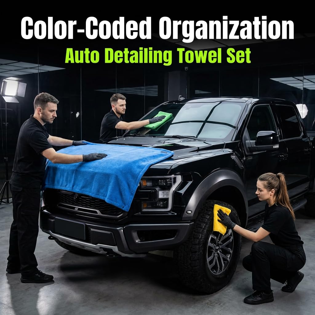 VSSOC color-coded towel rack for detail work organization