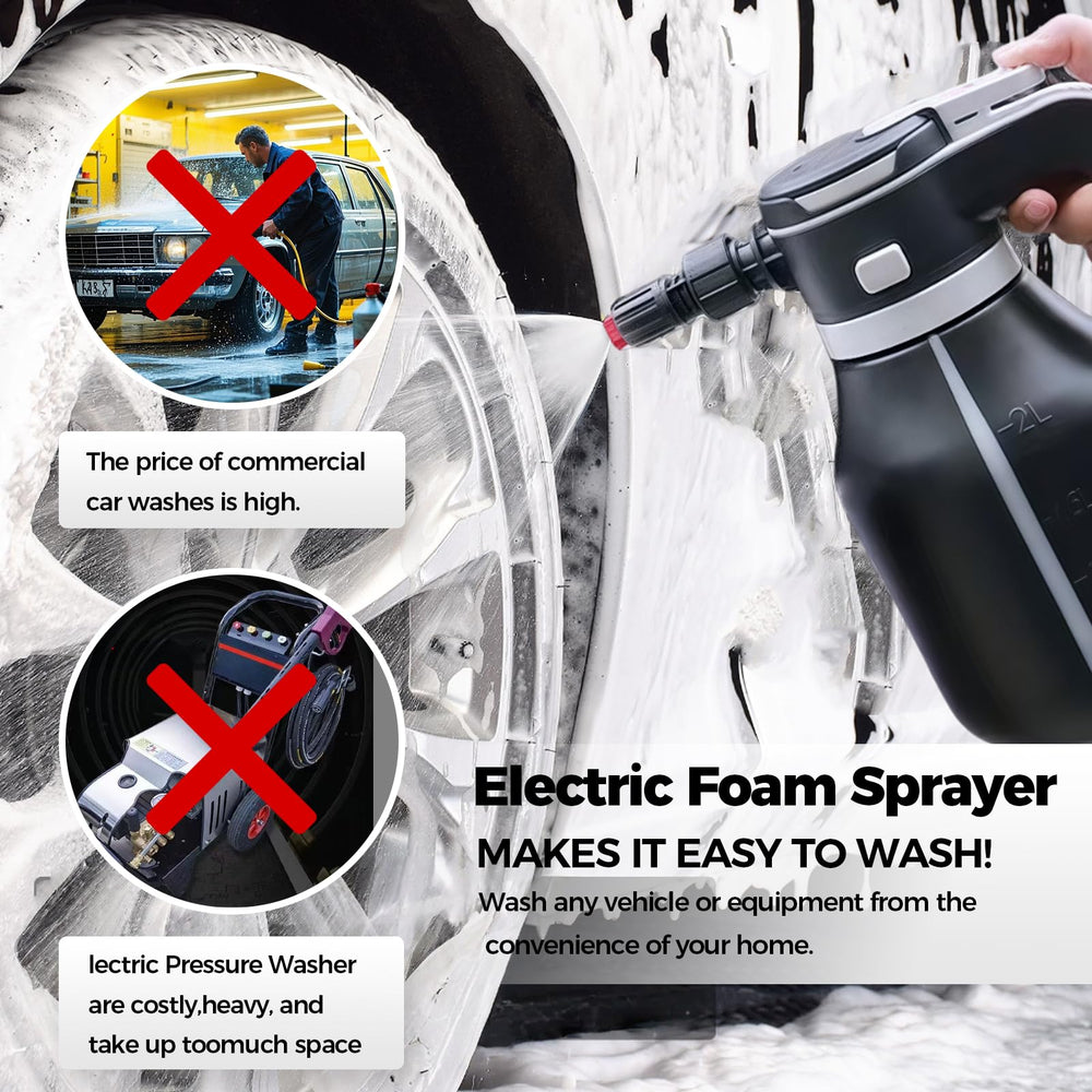VSSOC foam spray pattern adjustment allows versatile coverage.