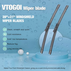 VTOGOI 21-inch passenger blade covers wide area for better visibility