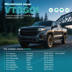 VTOGOI 18inch J-Hook wiper blade for reliable wipes across the windshield