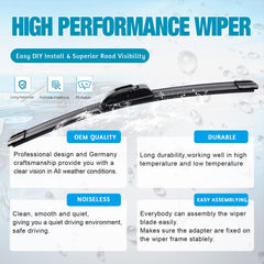VTOGOI natural rubber edge provides smooth wiping with reduced streaks.