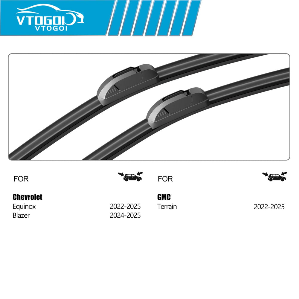 VTOGOI OEM windshield wiper 12-rear keeps rear glass clear in rain