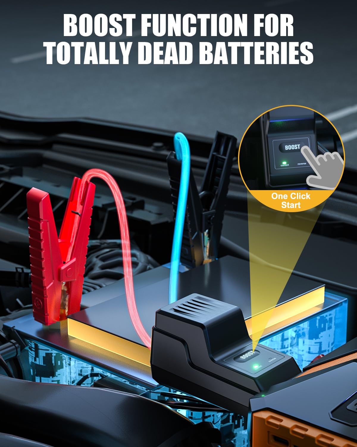 VTOMAN V10 LED lights 400lm provide visibility for night safety.