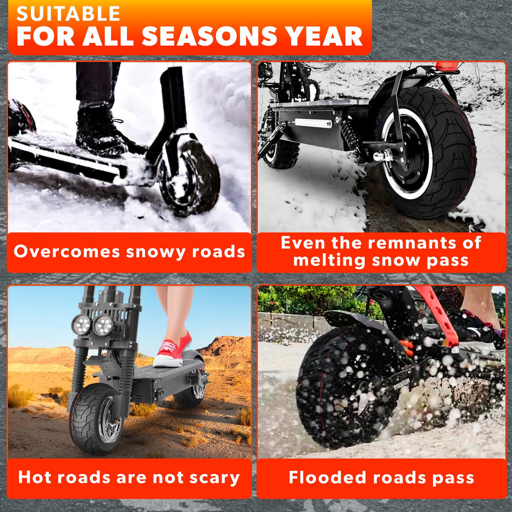 V TOWER 80/65-6 in-use on dry and wet roads for reliable grip
