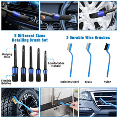 VTSHENY wheel and grille brush cleans rims safely.