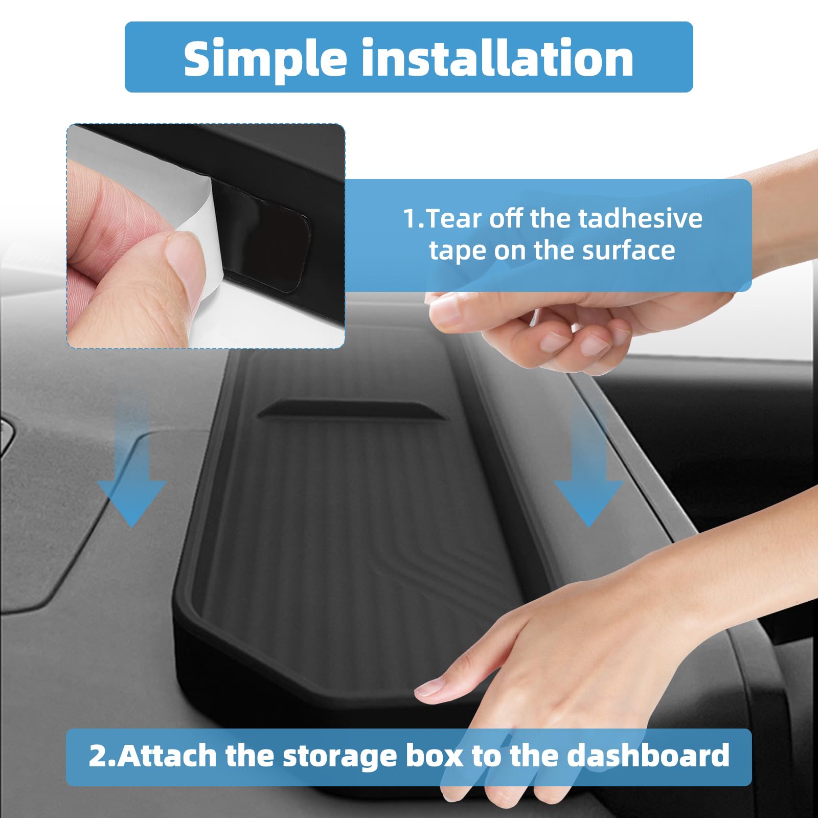 VTVWNM compact dash storage designed for EV9 with a 12.3-inch screen.