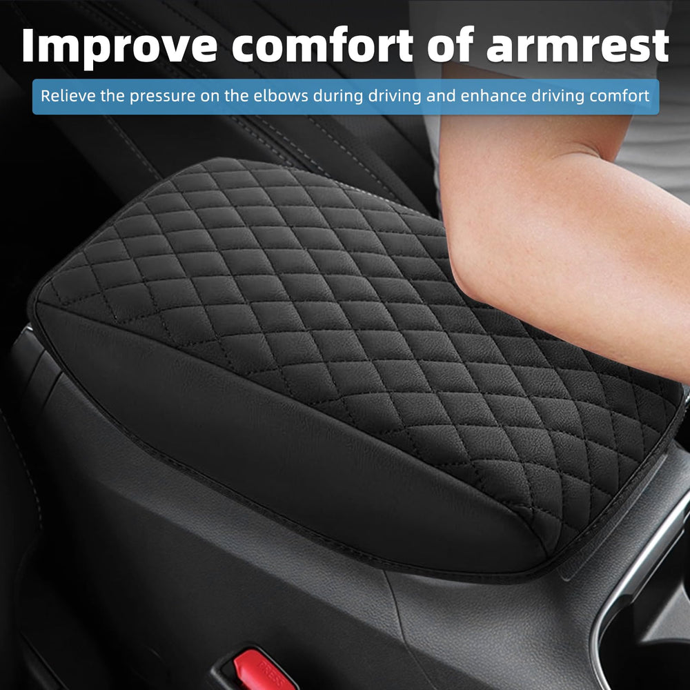VTVWNM armrest cover side view shows secure anti-slip fit for Forester cabin.