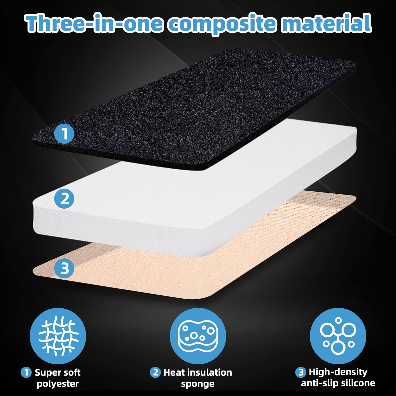 VTVWNM dash cover protects the dashboard from sun damage and aging.