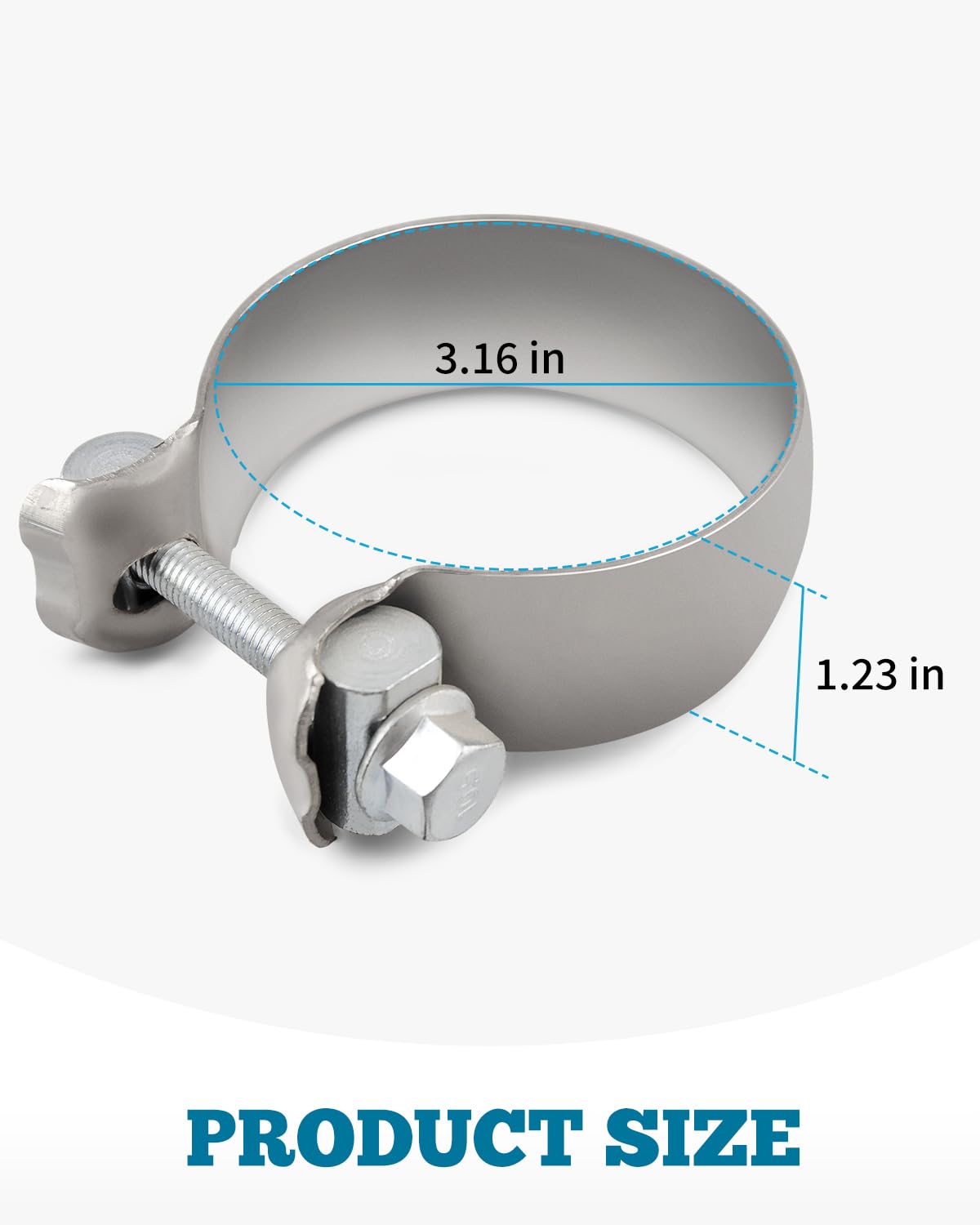 Vudajuley 36522 exhaust clamp box clearly branded.
