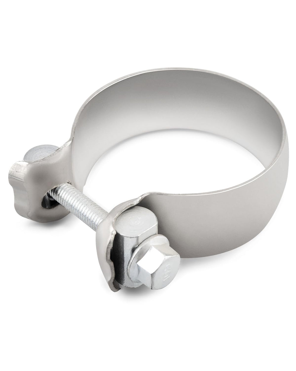 Vudajuley 36522 exhaust clamp close-up showing rugged, heat-resistant finish.