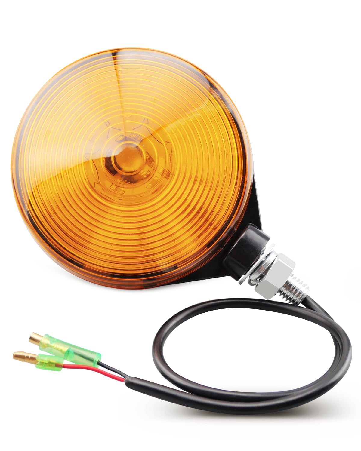 Vudajuley amber hazard light for Kubota B2320 – front view enhances visibility.