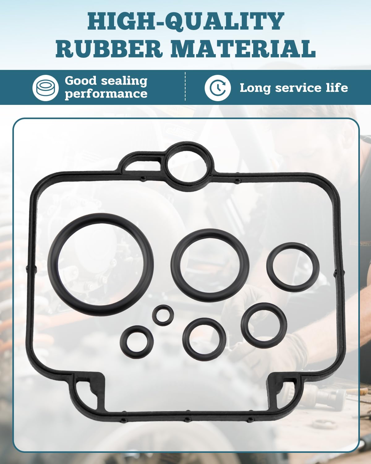 Vudajuley carb rebuild kit for Polaris Scrambler 500 assembly view