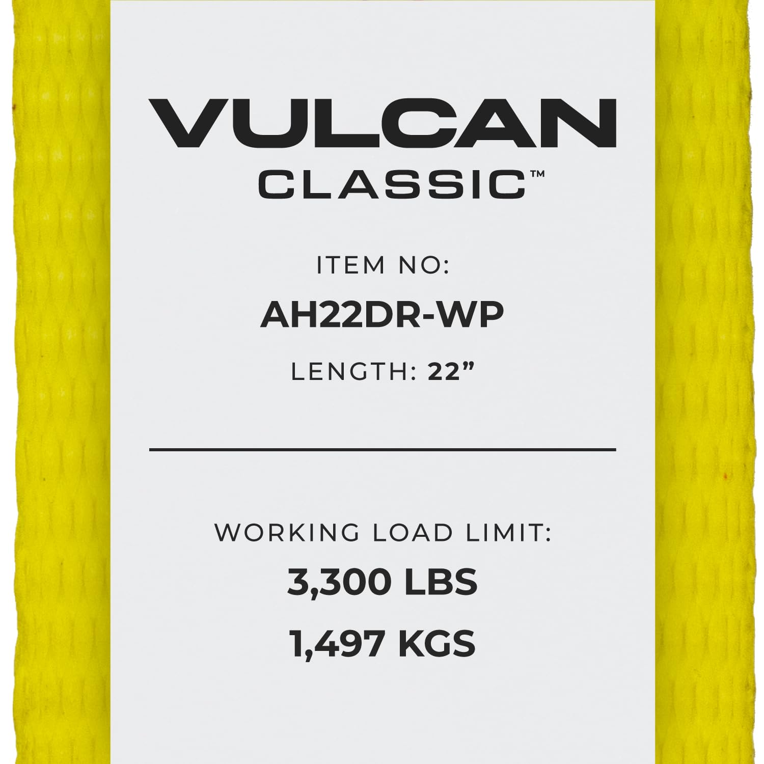 VULCAN heavy-duty 2 inch webbing delivers reliable load security