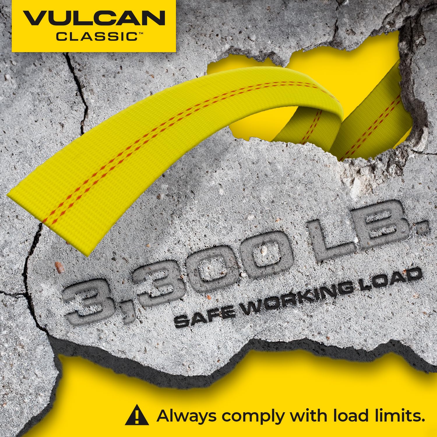 VULCAN professional-grade tie-down system trusted by fleets and haulers.