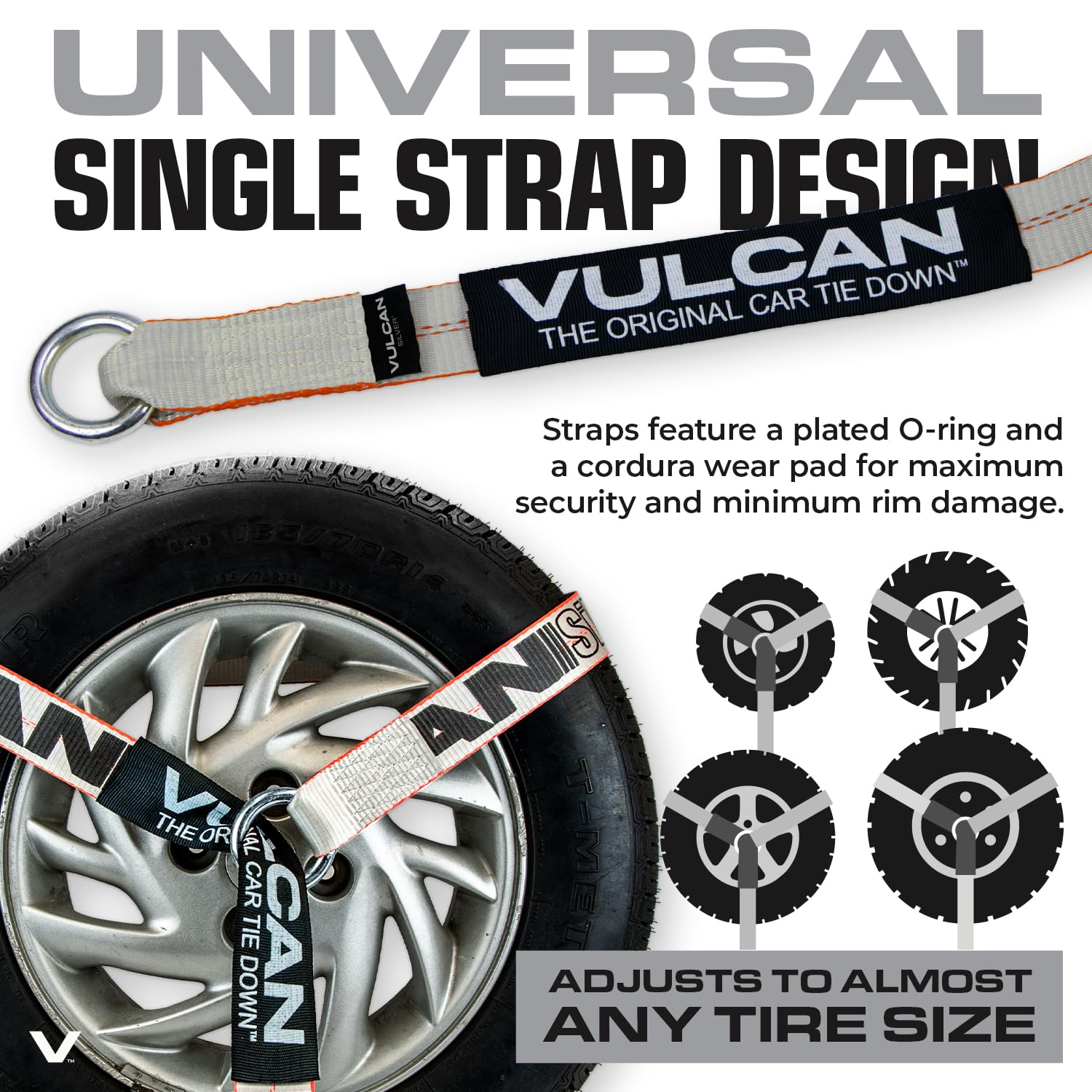 VULCAN UV and cut resistant webbing stays strong in tough environments.