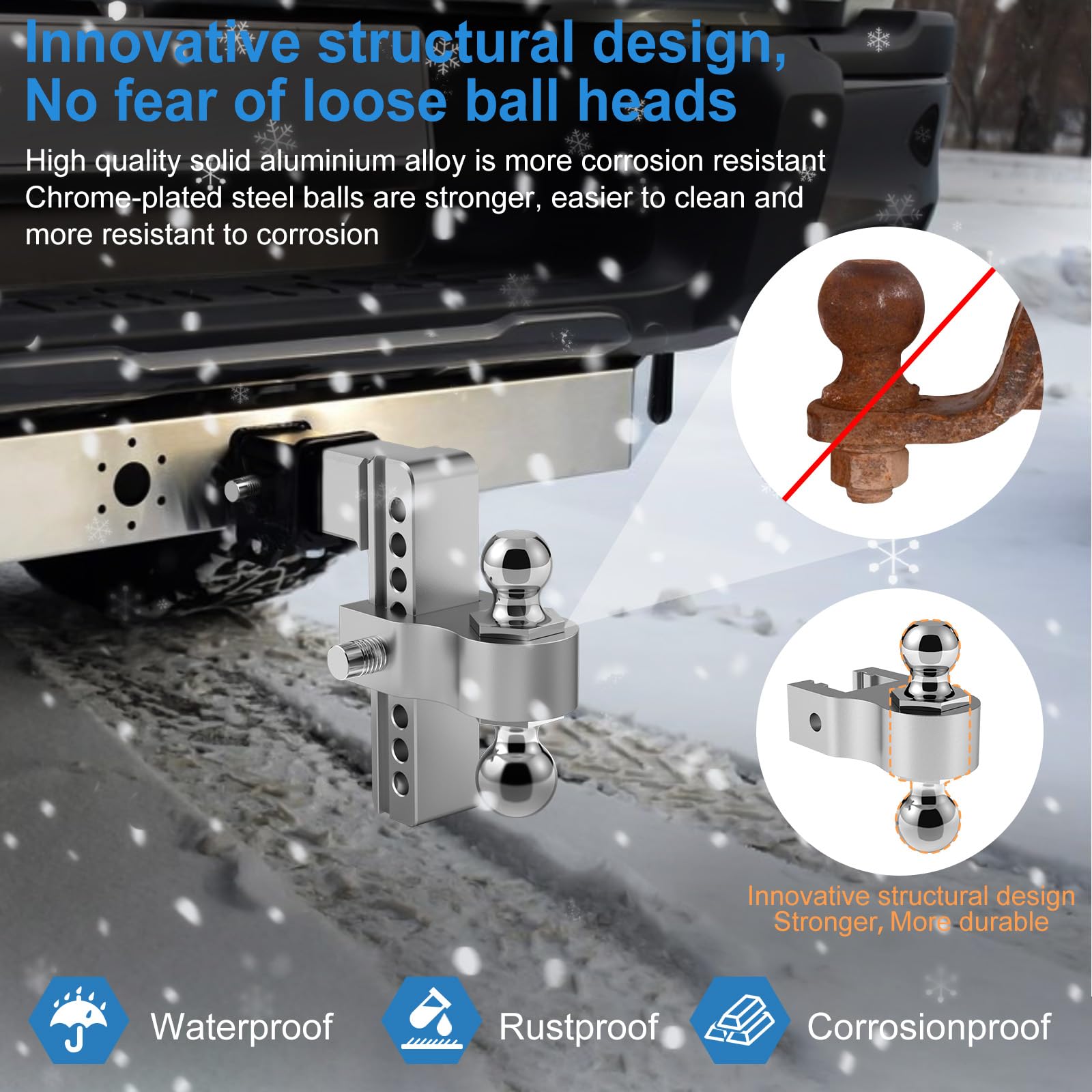 Vullteeon anti theft pins secure your trailer during transport.