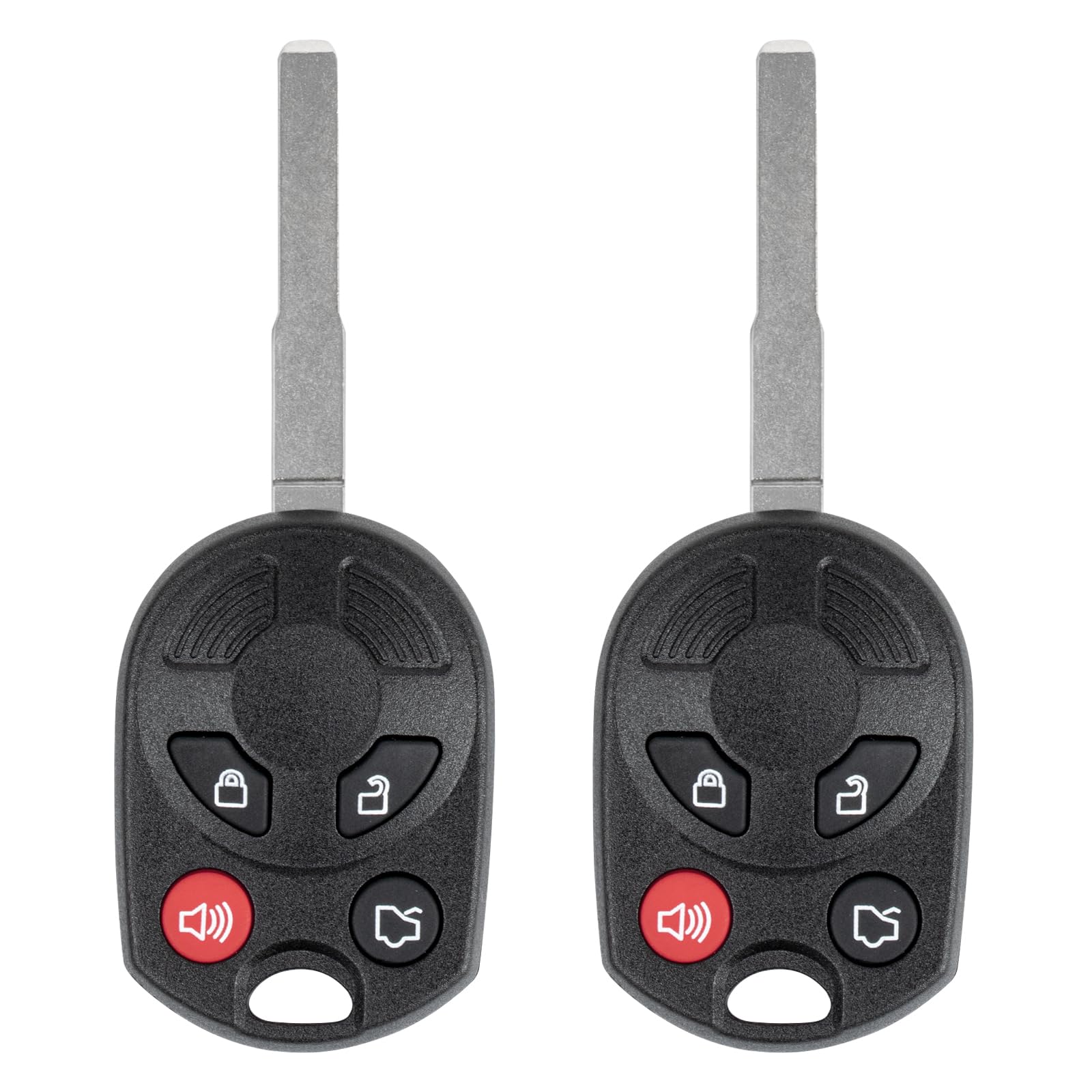 Vurkcy 2-pack keyless entry remotes ready for quick replacement and setup.